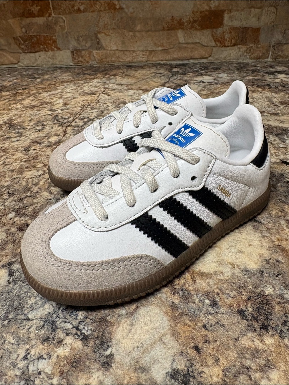 Adidas Samba White Black Beige Size 9K